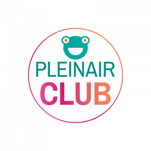 Logo del club pleinair raffigurante la testa di una rana